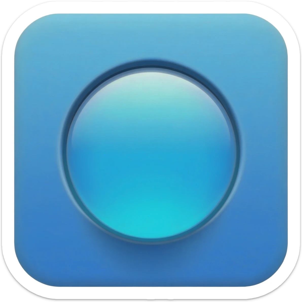 Bule Light Switch sticker