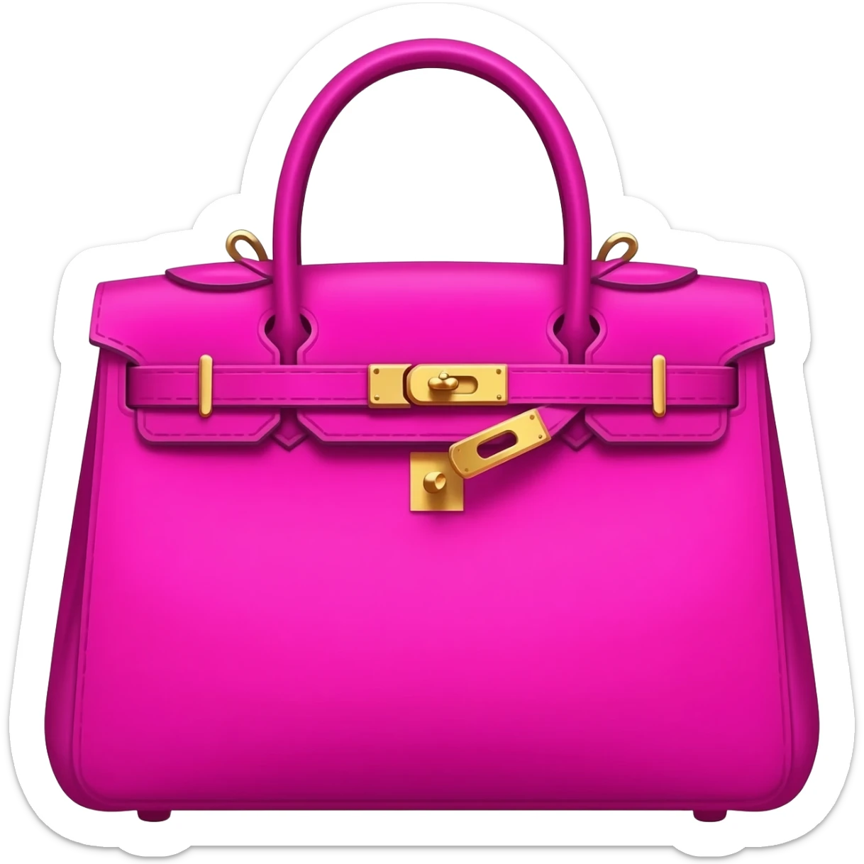 magenta matte kelly hermes bag sticker