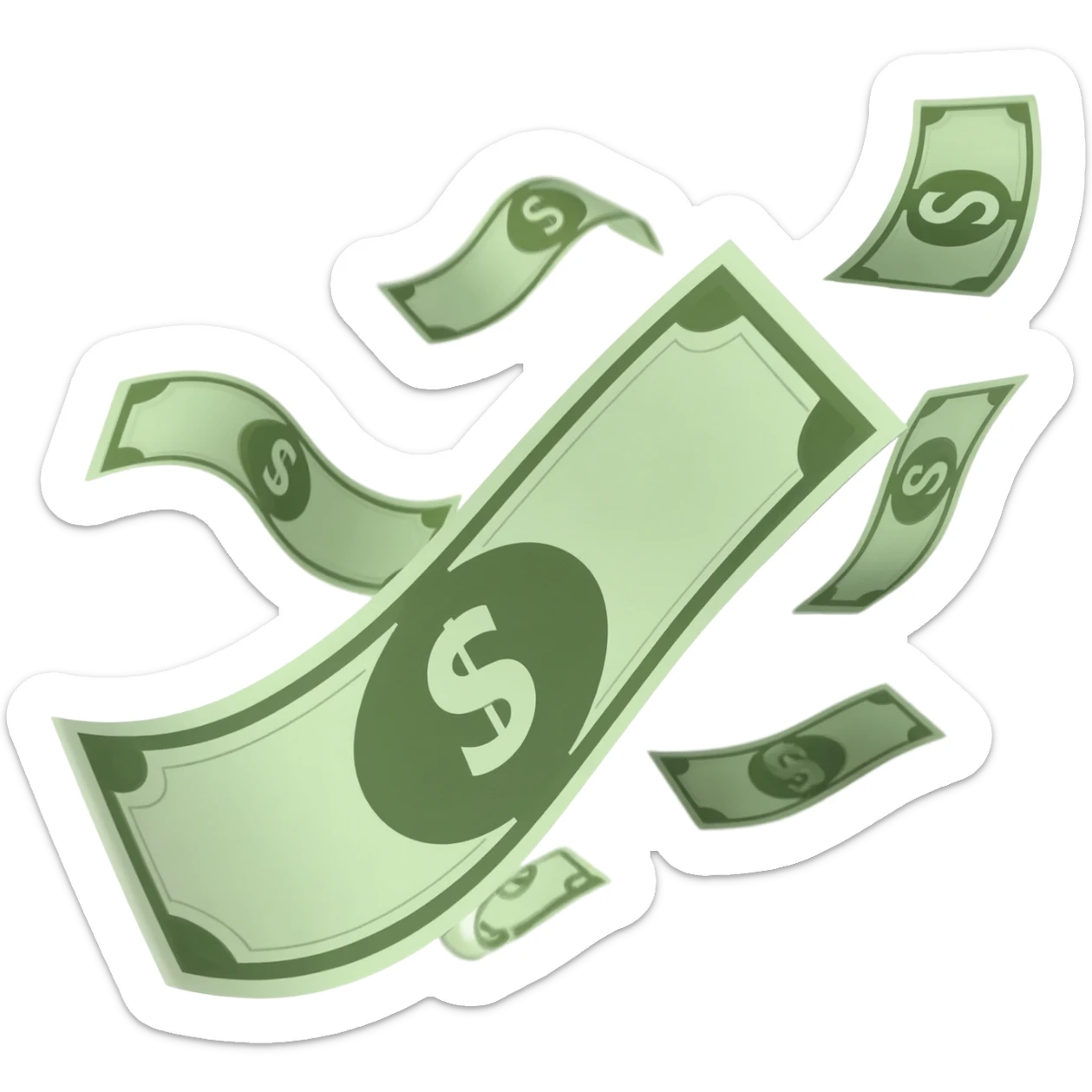 money fly sticker