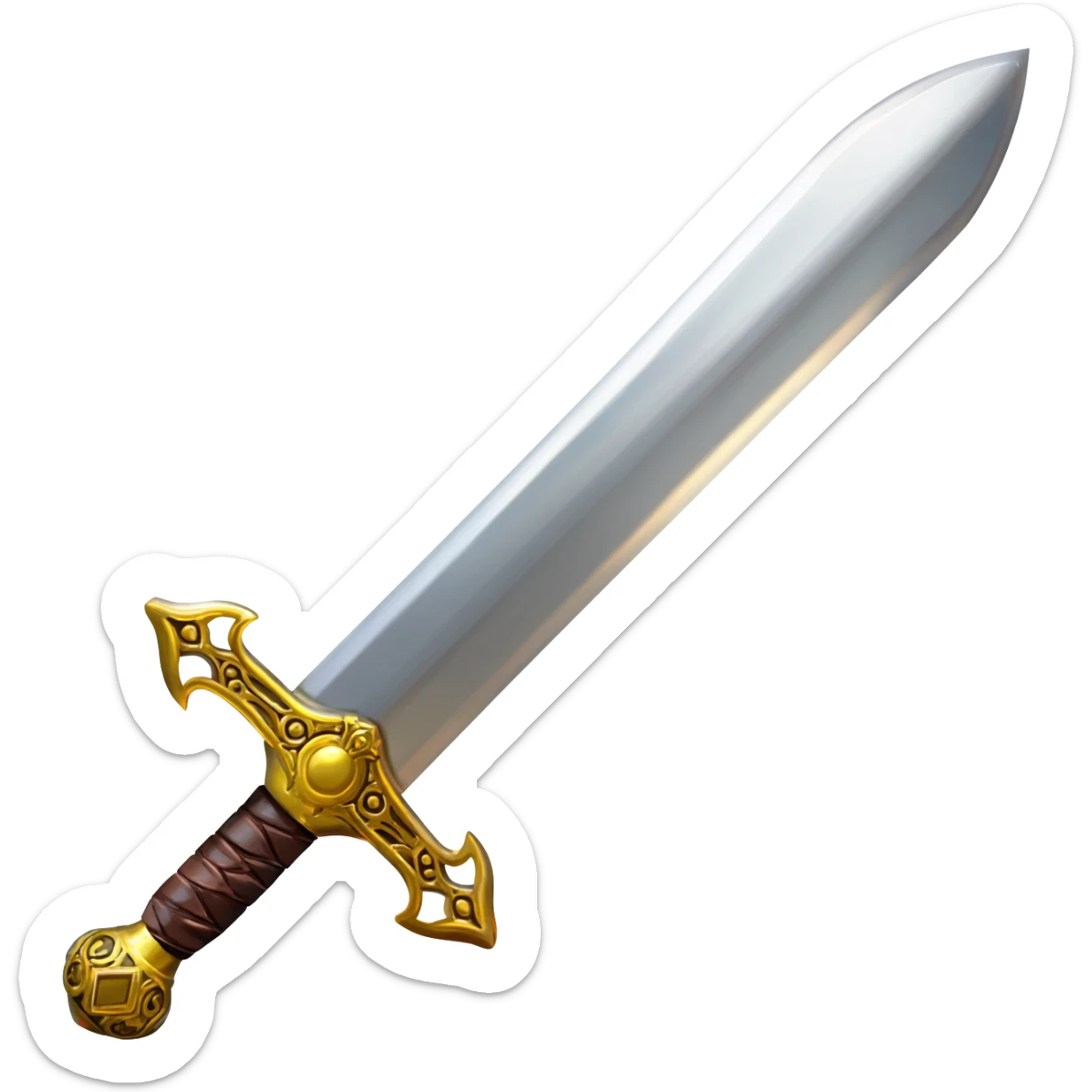 Medieval sword sticker