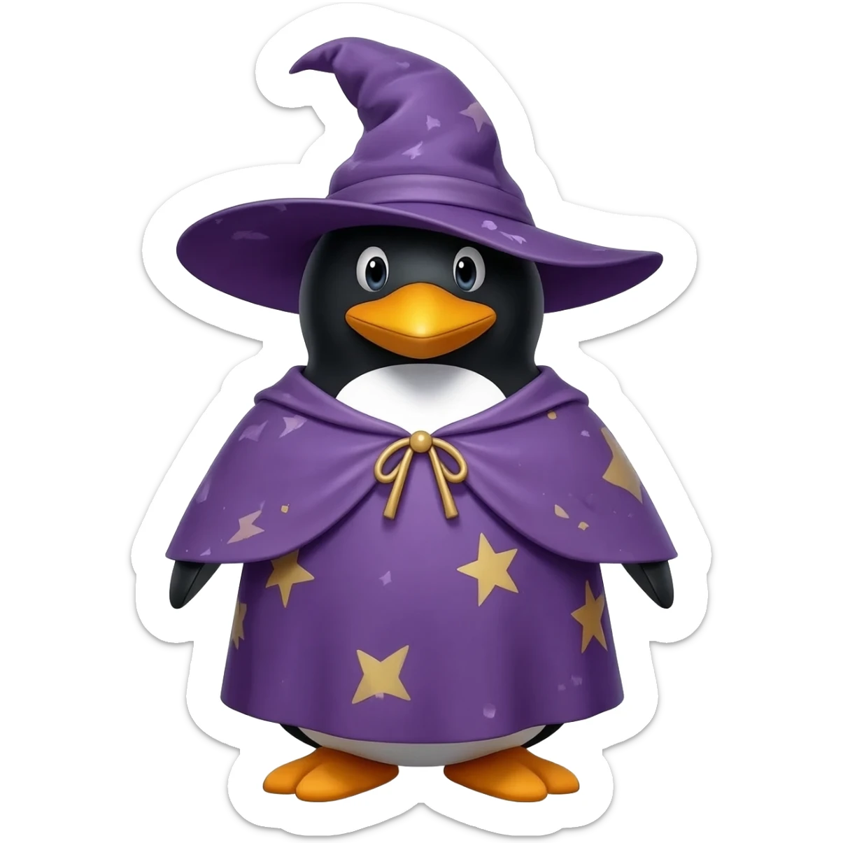 Penguin Wizard sticker
