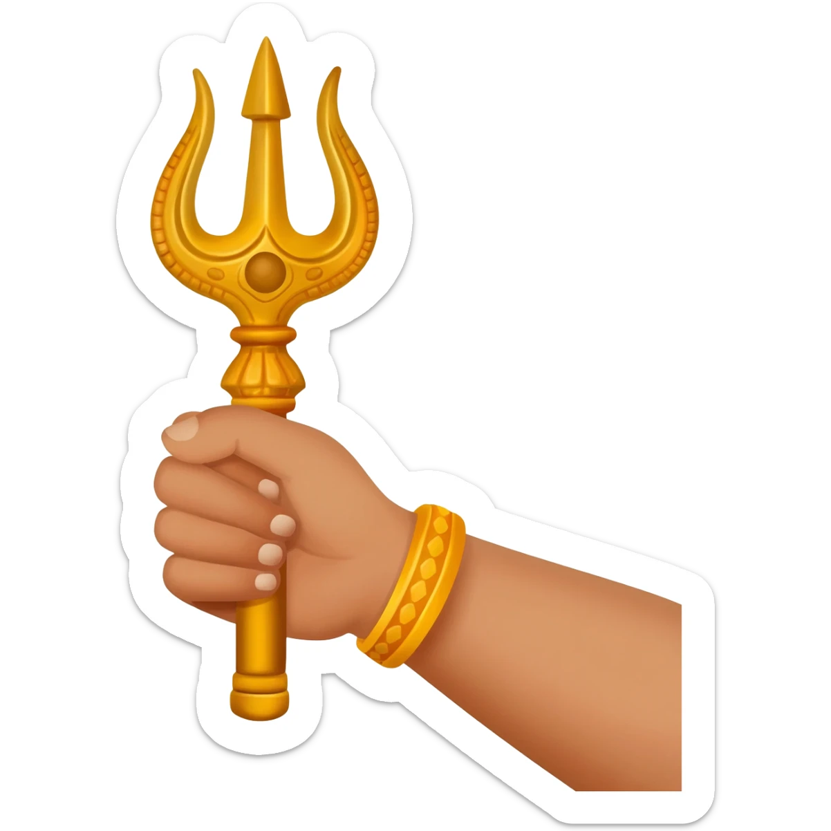 Sudarsan chakra in hand sticker