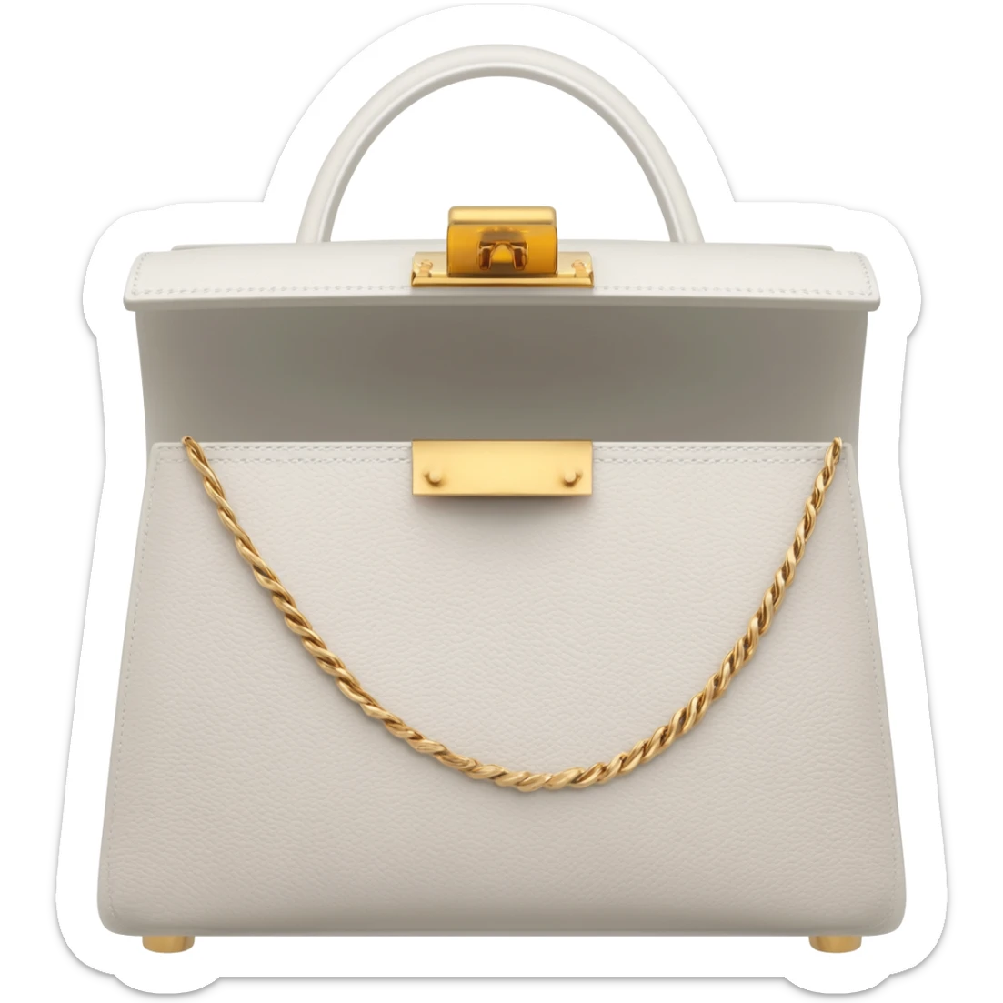matte white kelly hermes bag sticker
