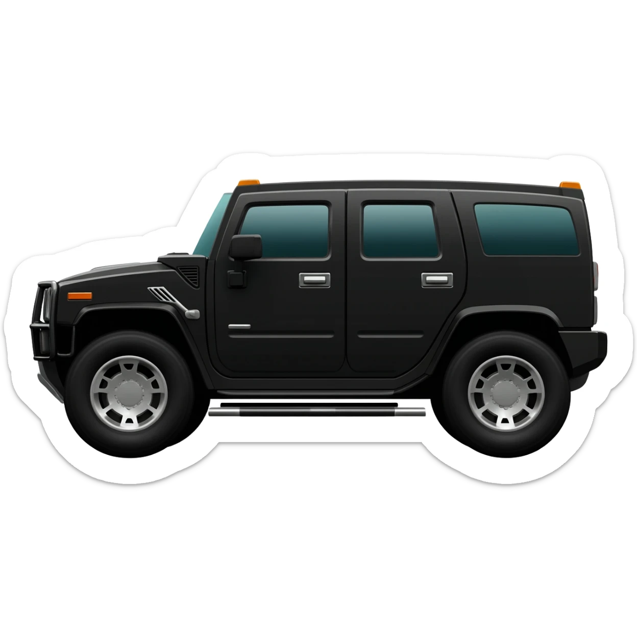Black hummer sticker