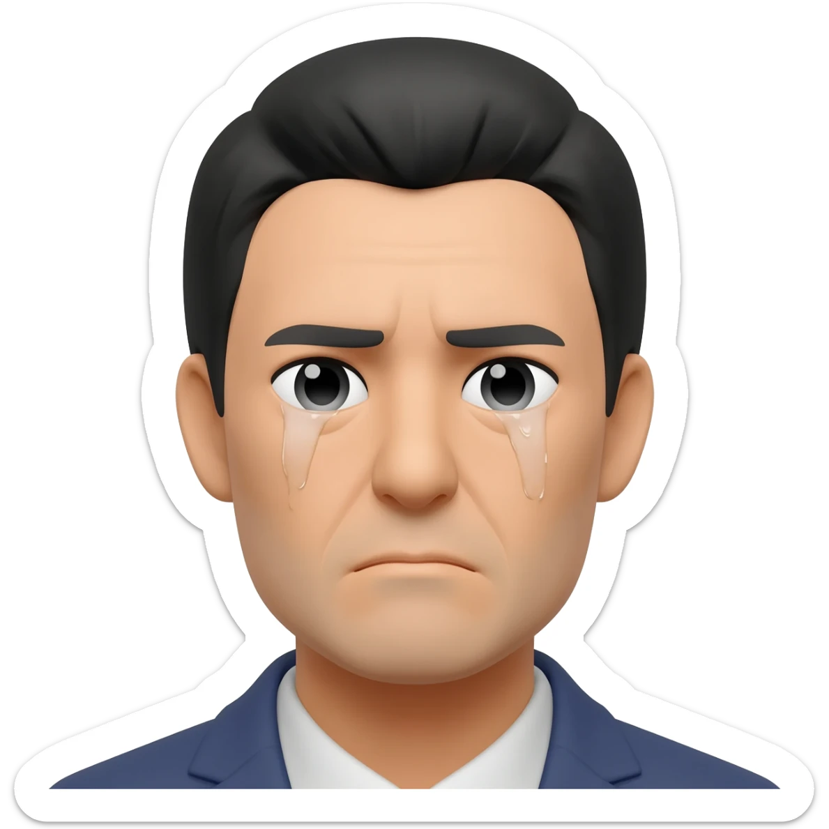 crying male japanese no tears sticker