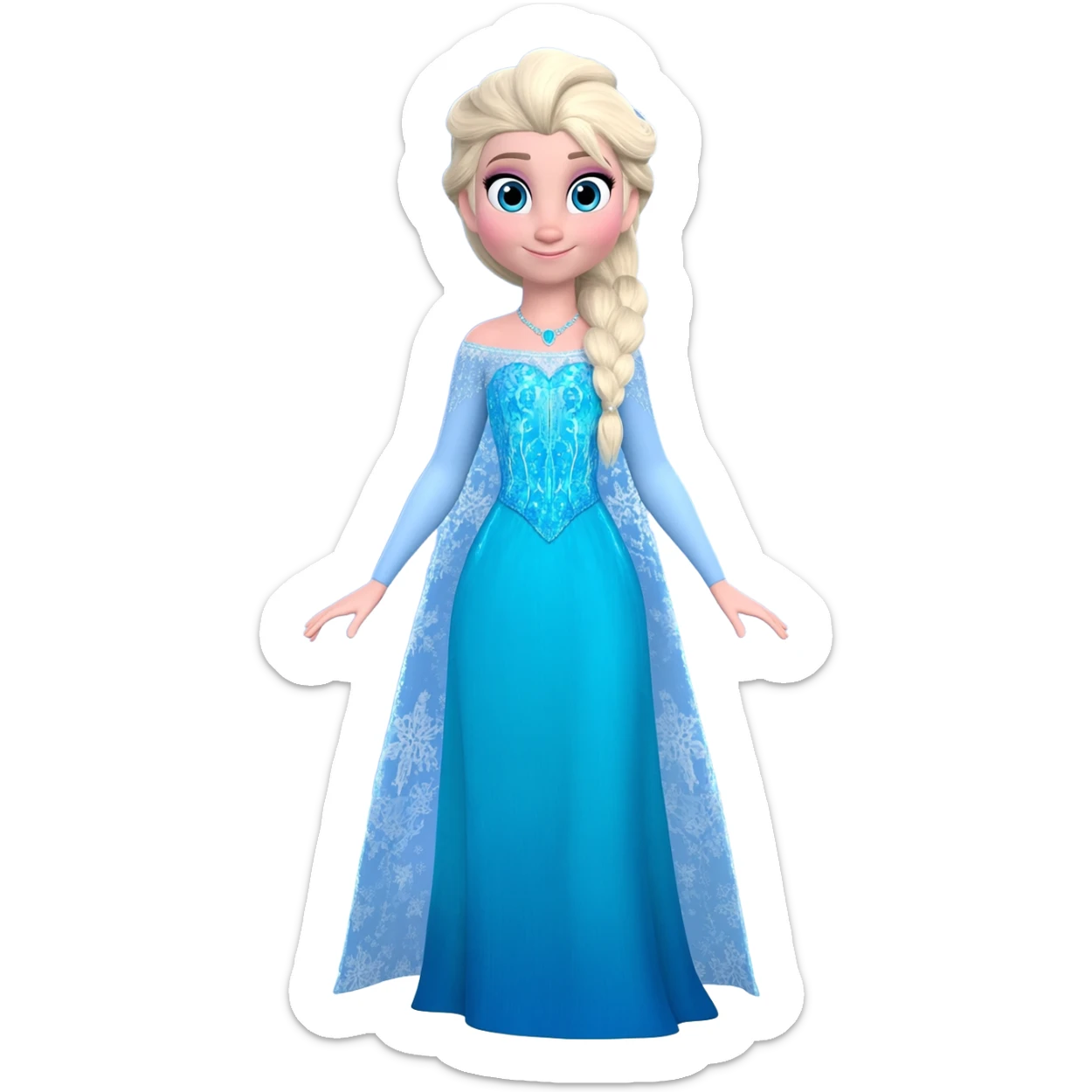 Elsa princess sticker