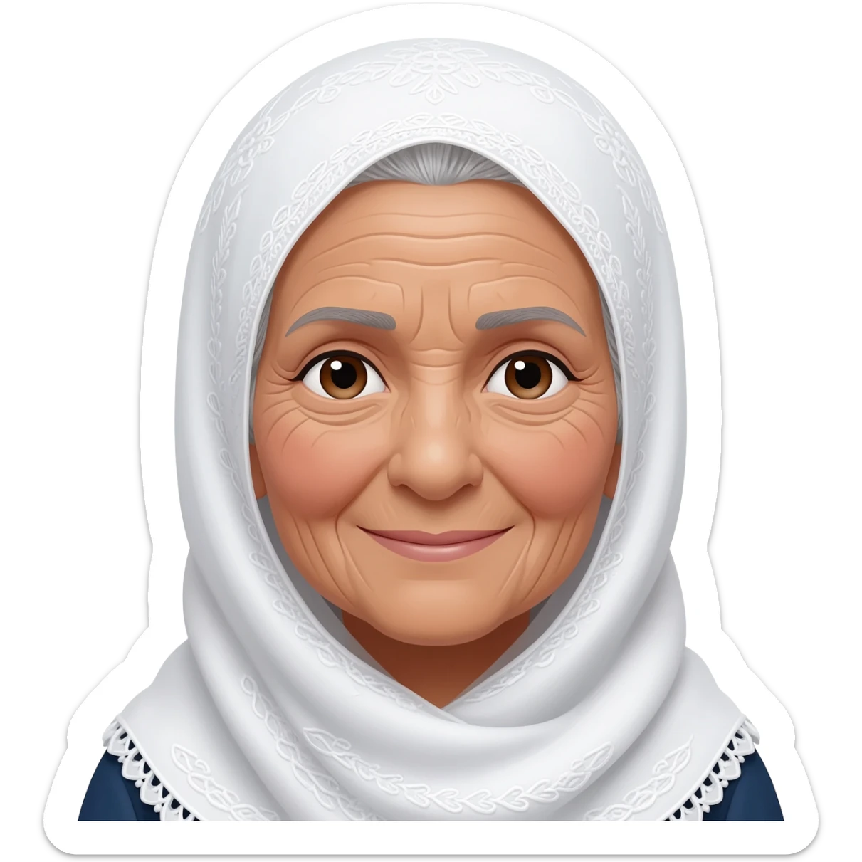 grand mére agée marocaine voilée sticker