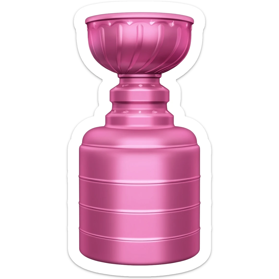 Свело розовая чашка stanley sticker