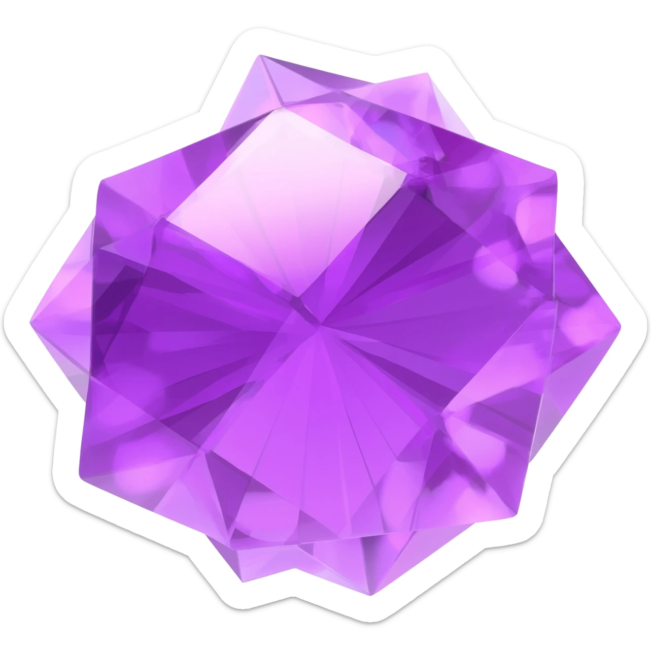 Purple gems sticker