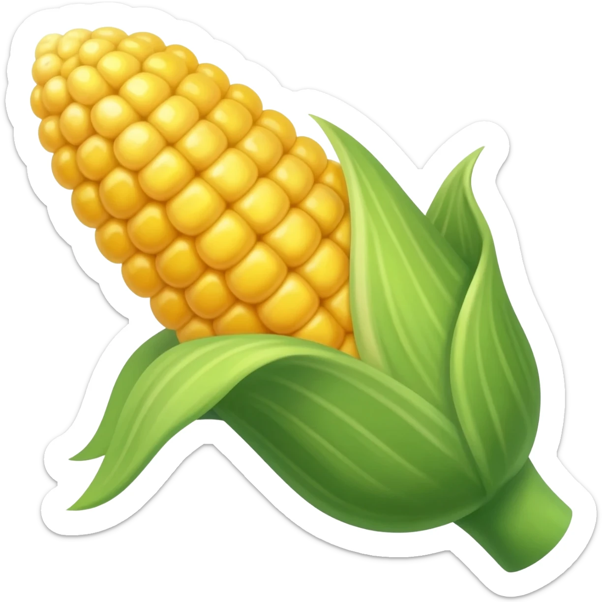 Corn holding cornball sticker