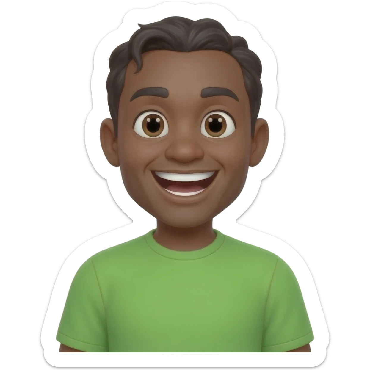 green belly laugh sticker