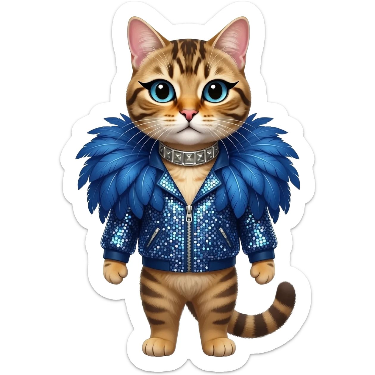 lady gaga cat sticker
