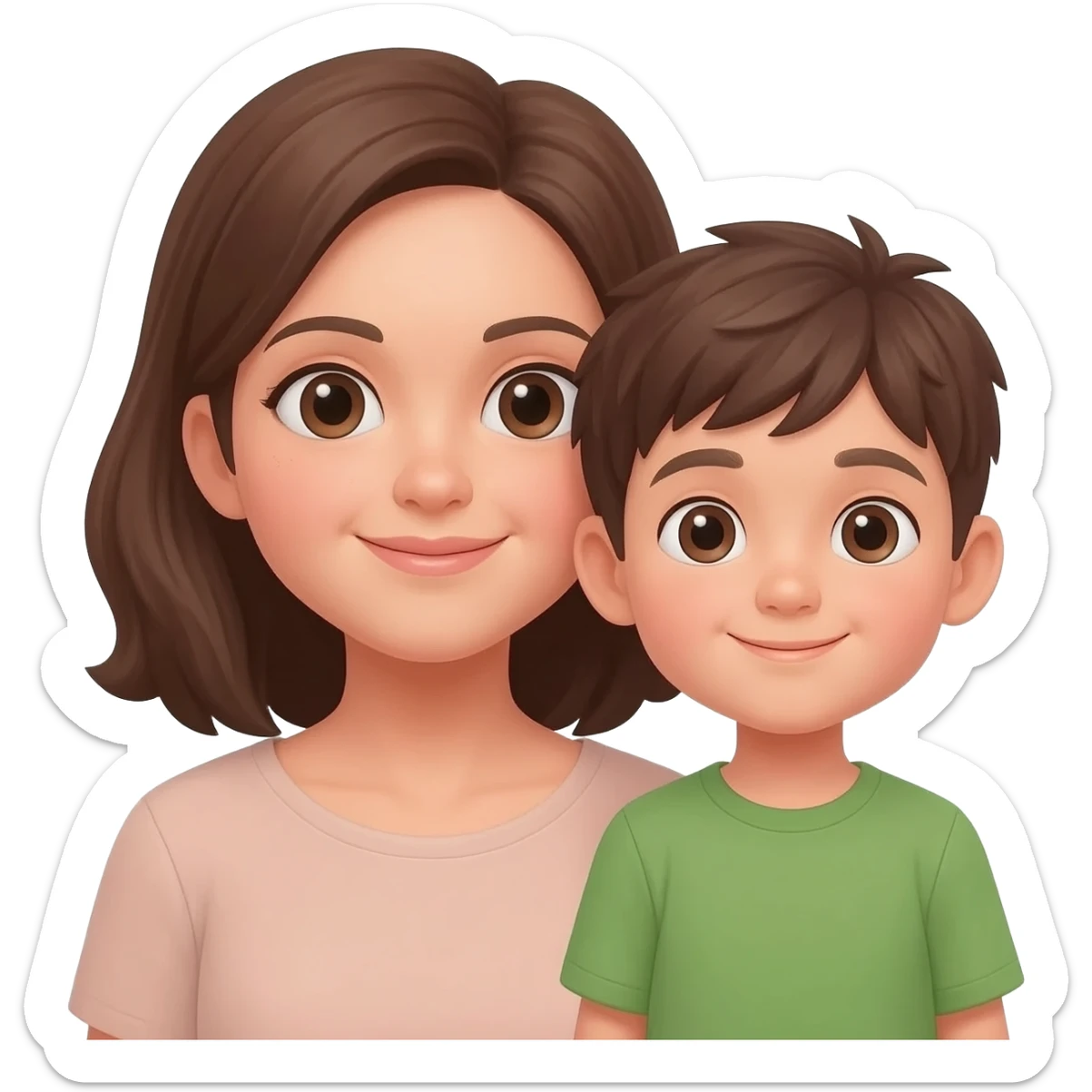 Mama e hijo brown sticker
