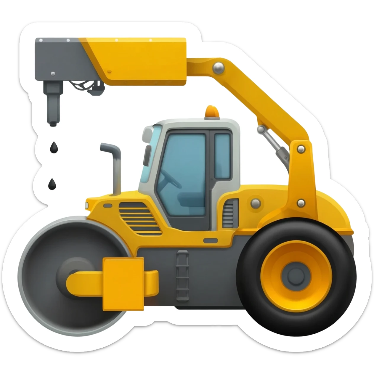 Leeboy road asphalt paver sticker