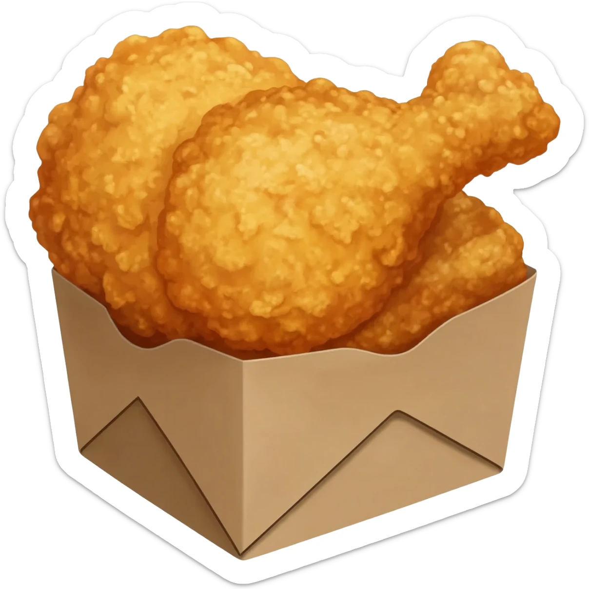 fried chicken takeout sticker