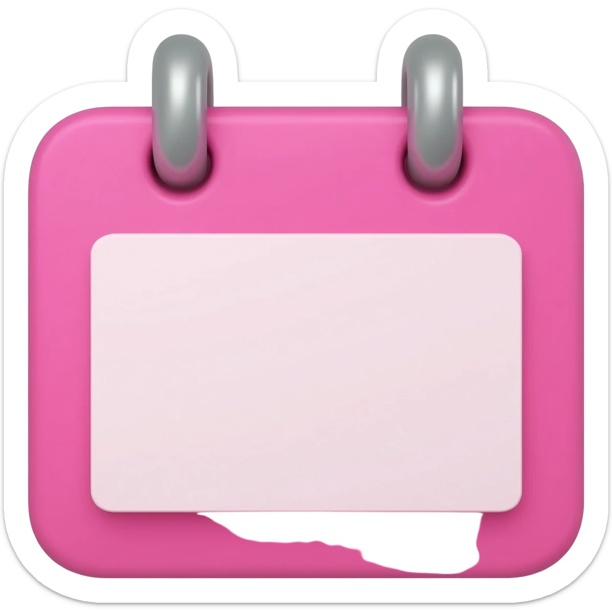 pink calendar sticker