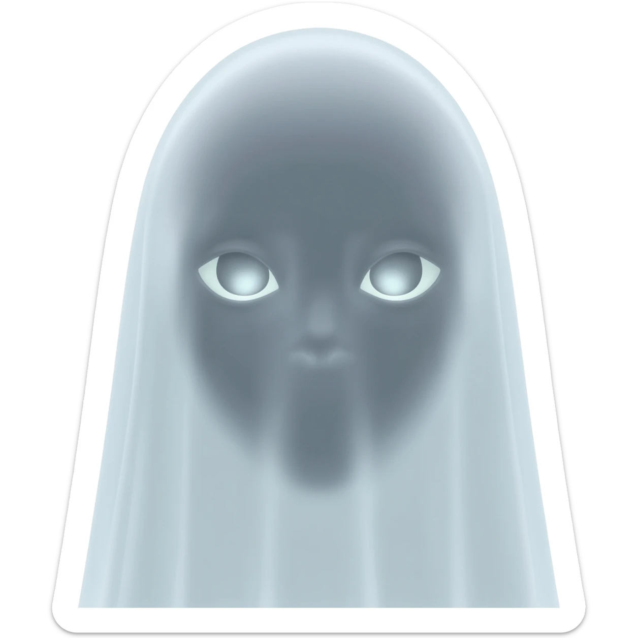 Ghost face sticker
