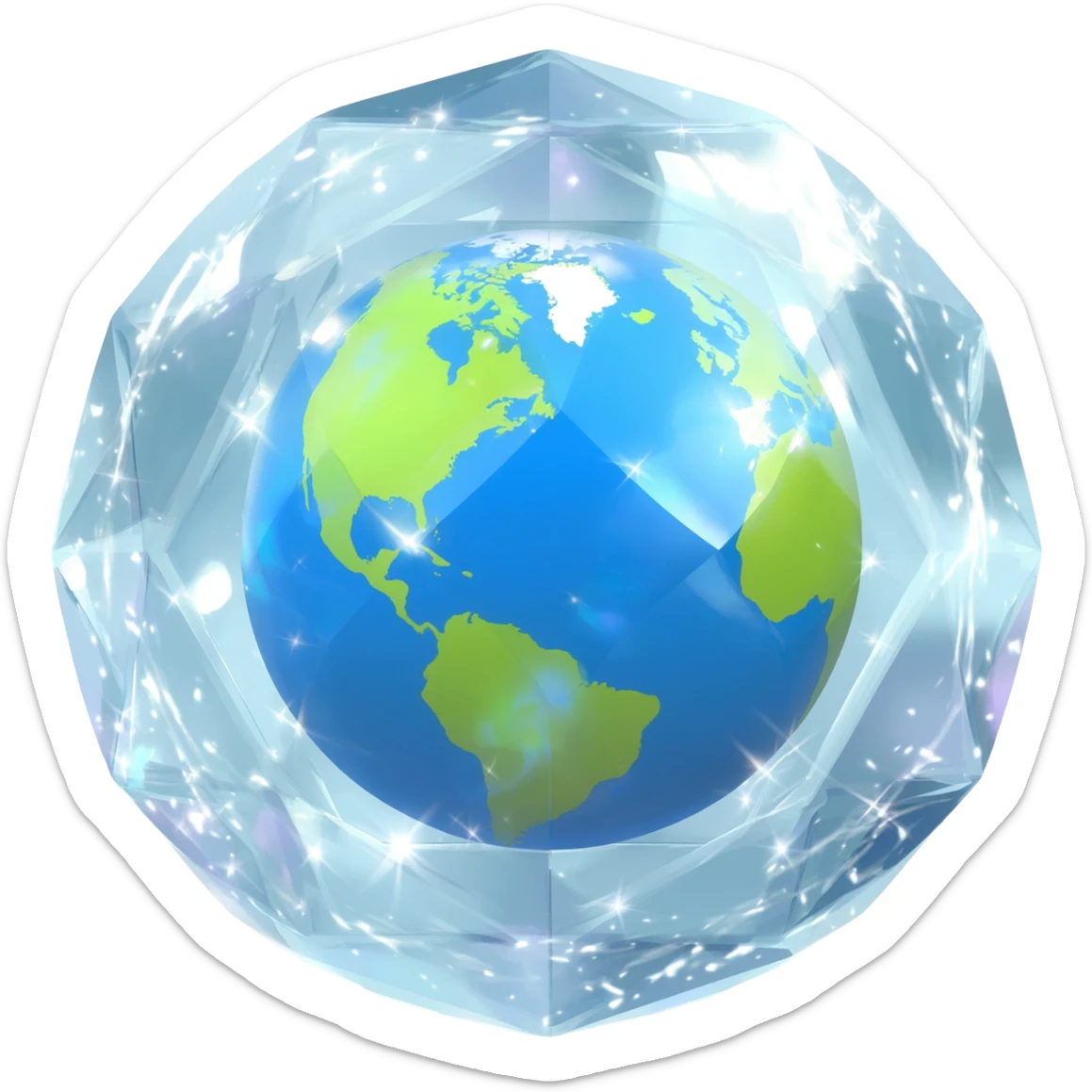 earths inside  Core sticker