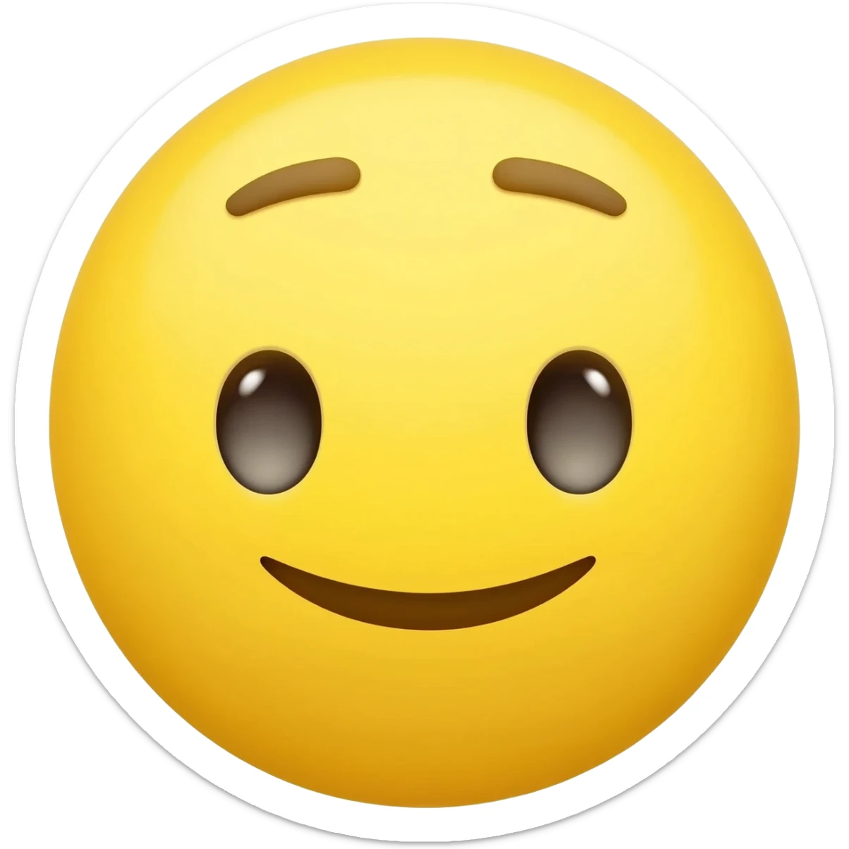 Yellow emoji face with attitude sticker