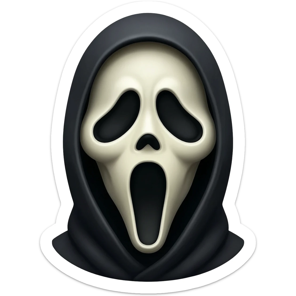 Ghostface scream sticker