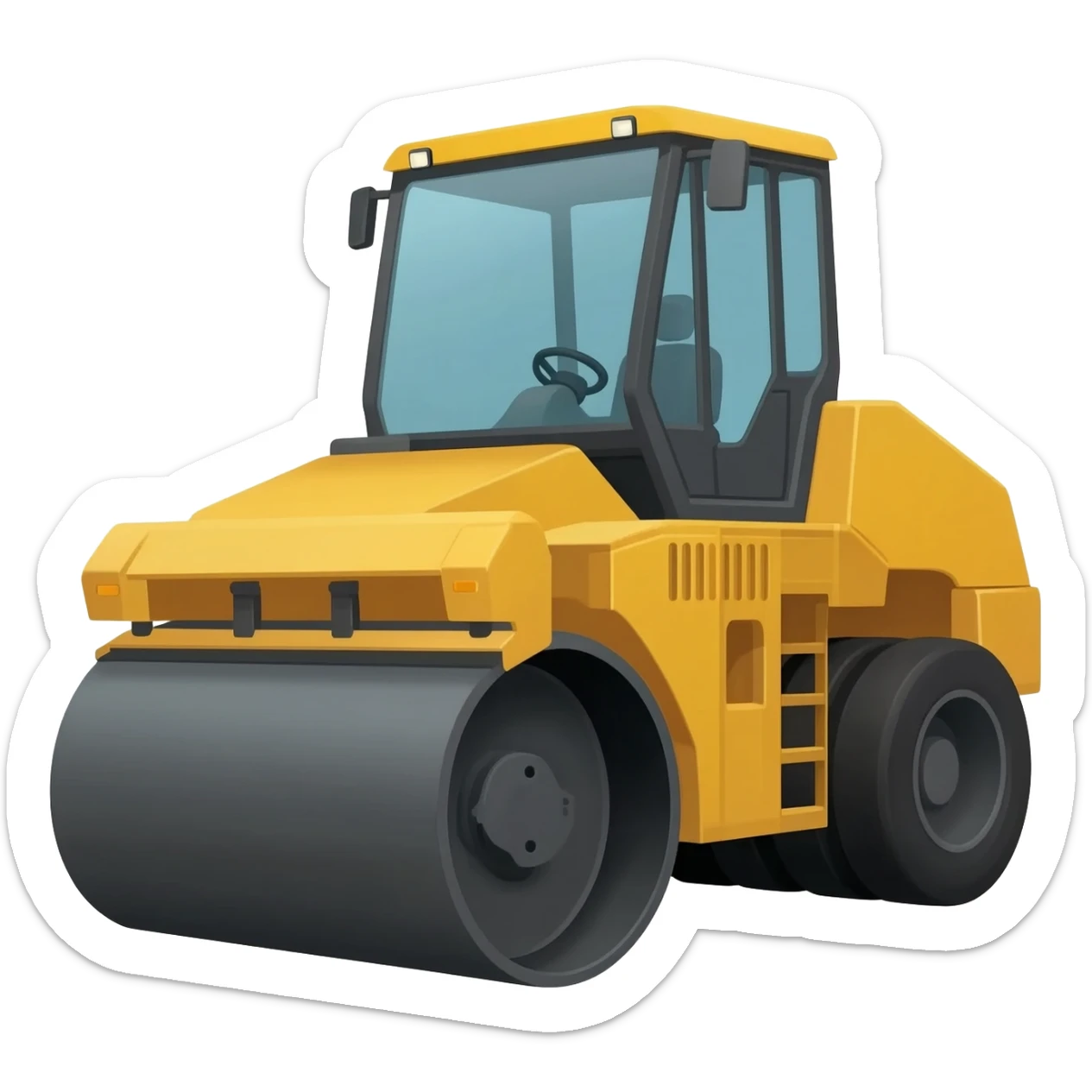 Paving asphalt sticker