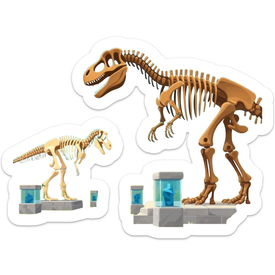 dinosaur museum sticker