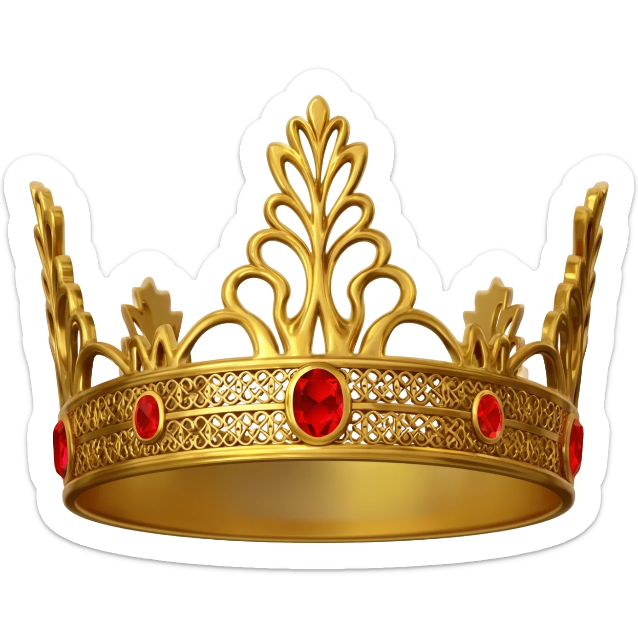 Crown golden sticker