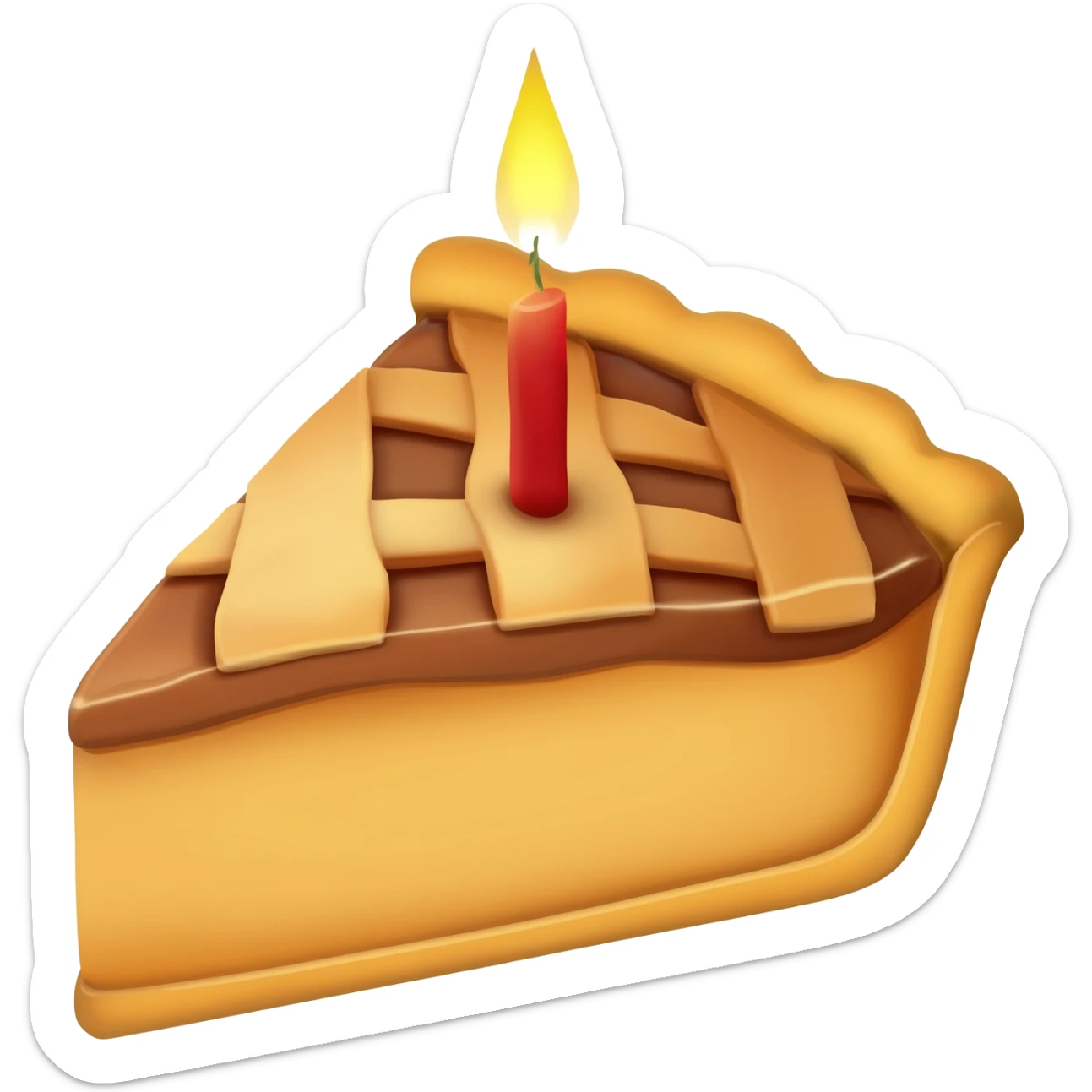 thanksgiving pie celebration sticker