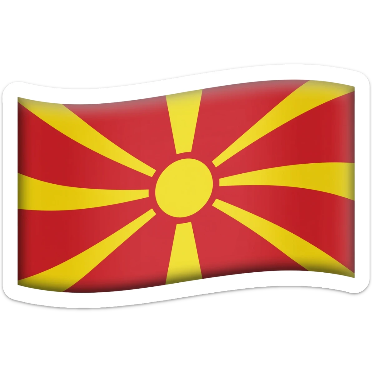 flag of North Macedonia sticker