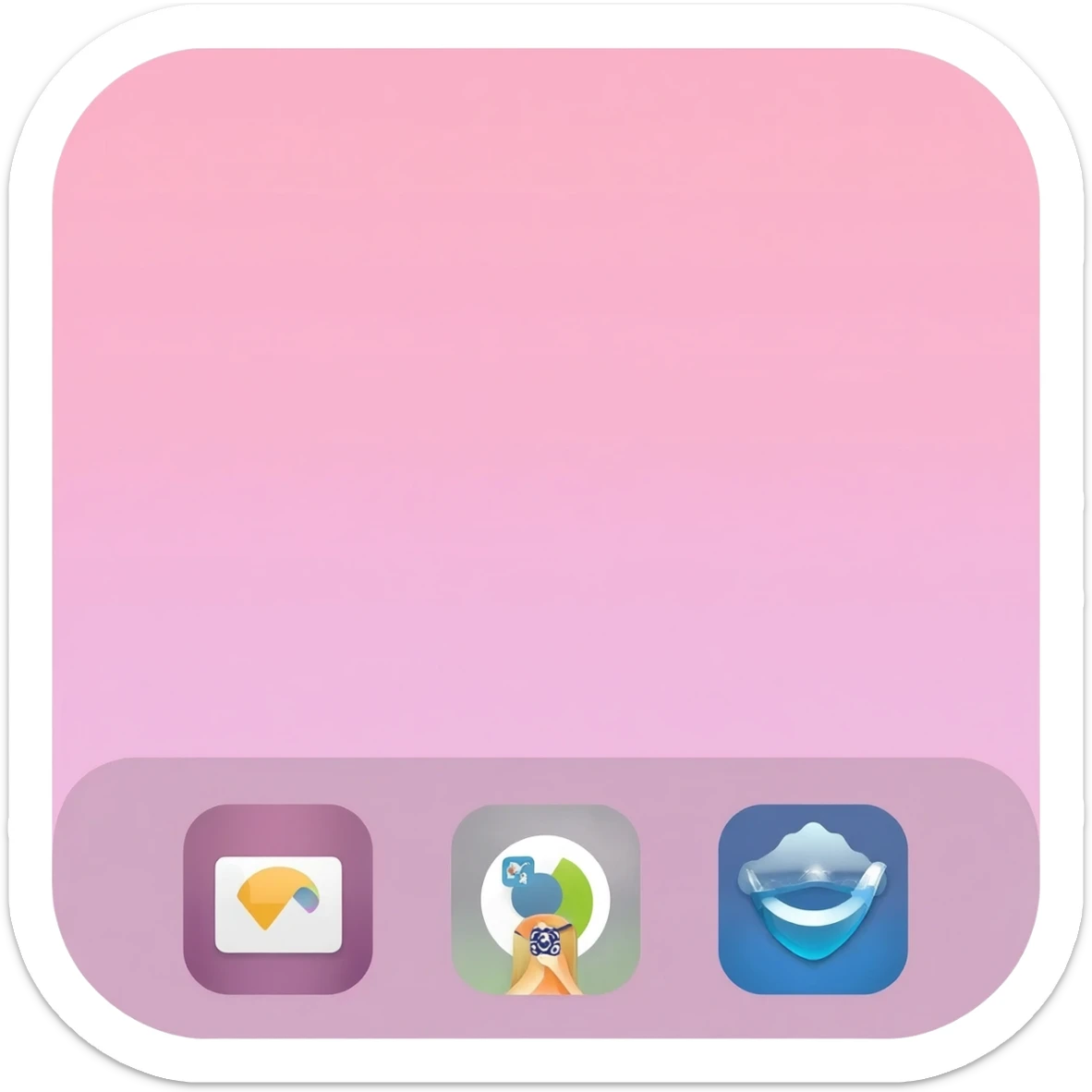 iPad pink pastel but Home Screen only sticker