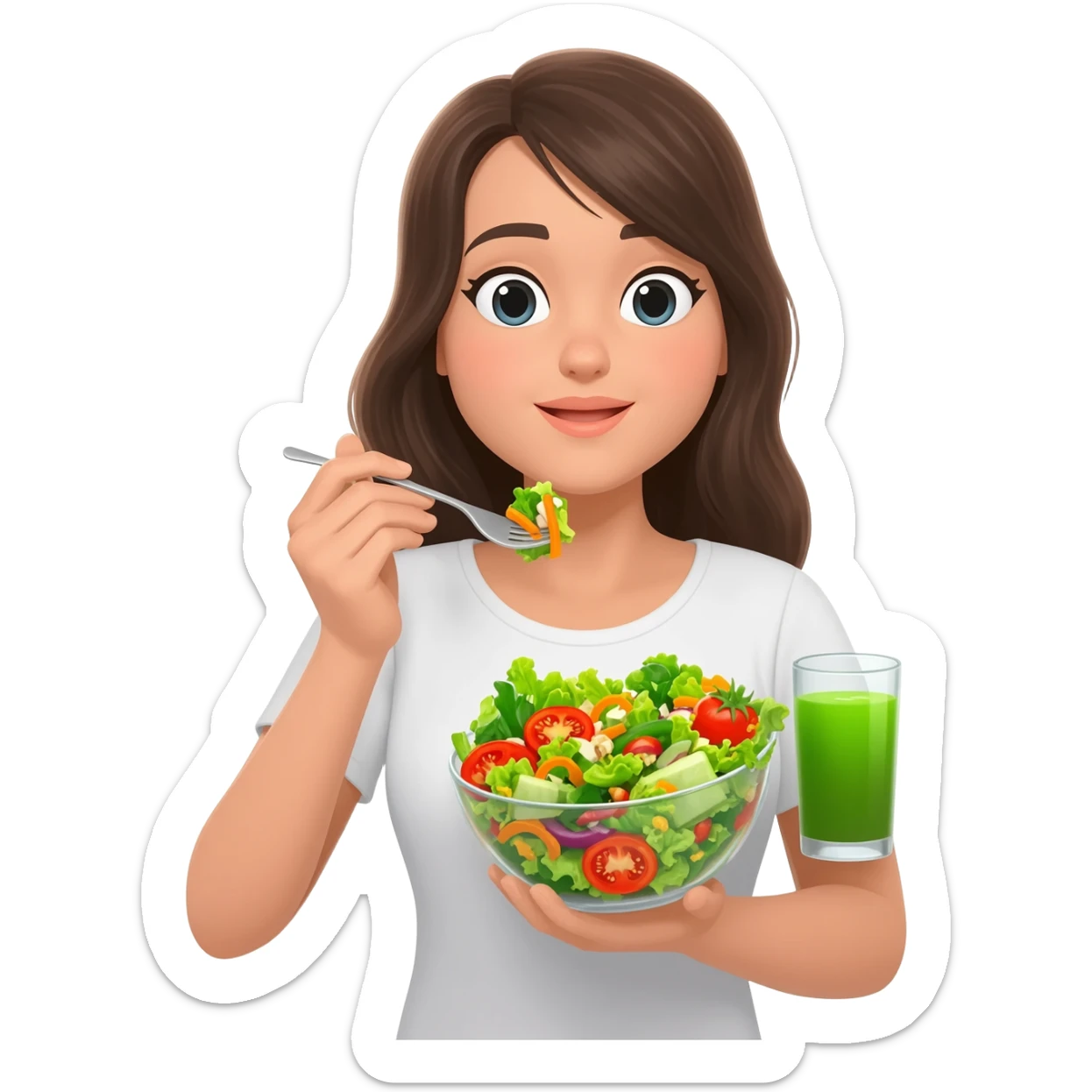 emojis.com women-eating-healthy-food.png sticker