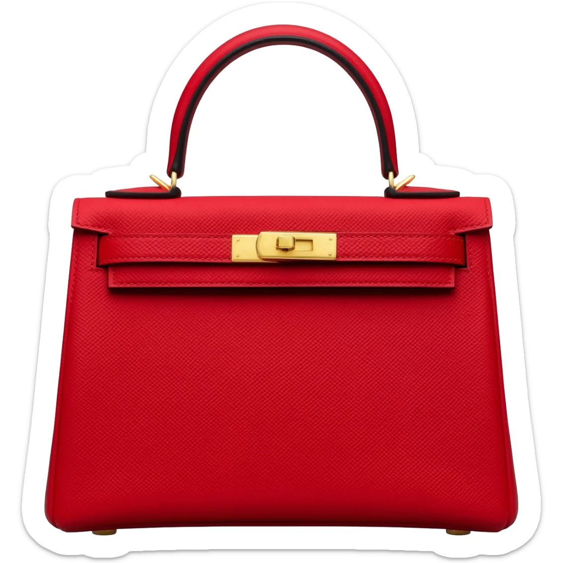 matte red hermes kellybag sticker