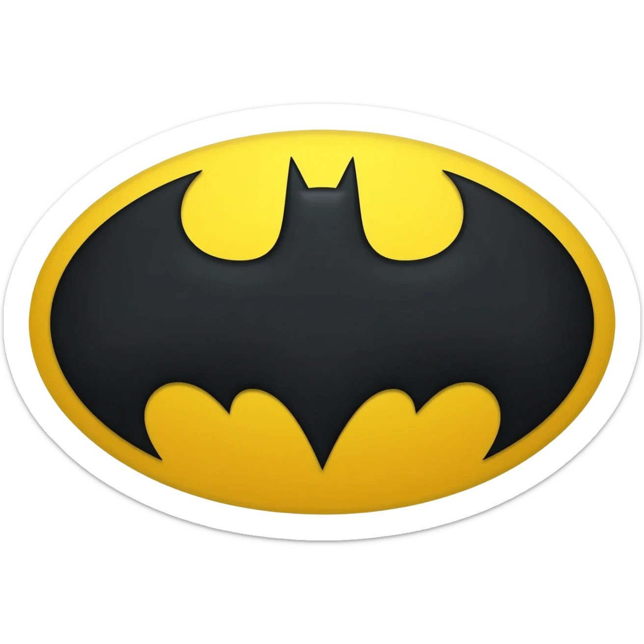 Bat man logo sticker