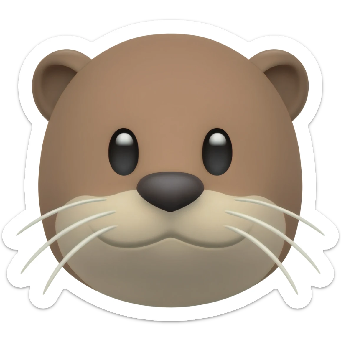 otter head, judge's gavel sticker