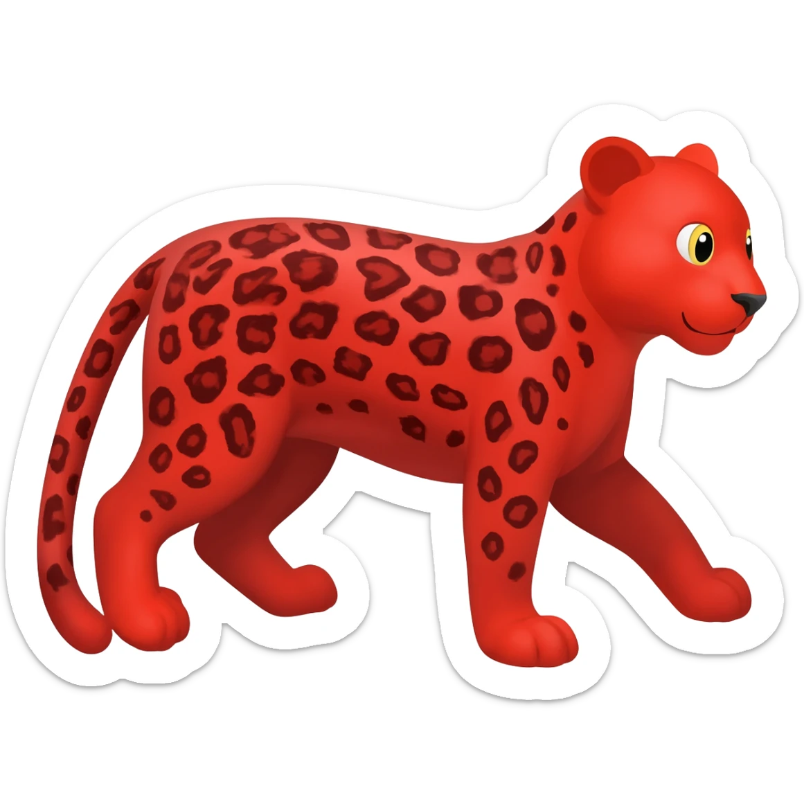 red leopard sticker