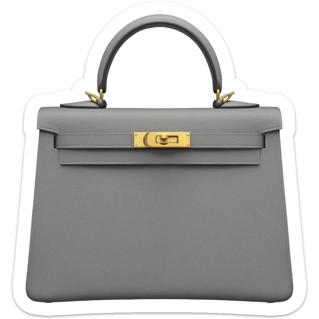 gray matt kelly hermes bag sticker