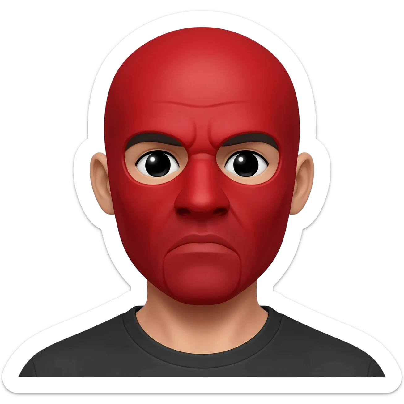 Red rag gang member sticker