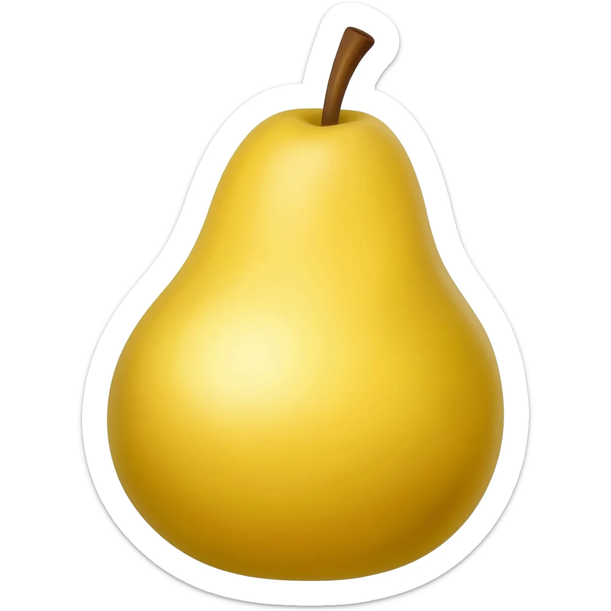 Pear made of Gold sticker