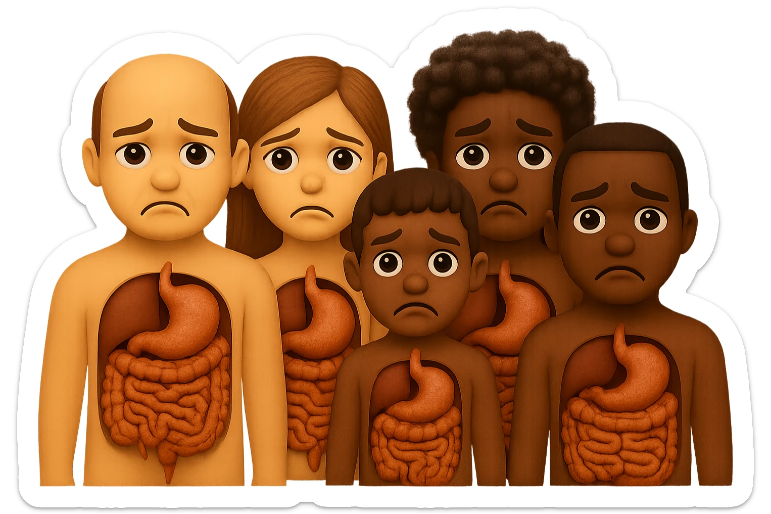 falla identica ma con espressione del volto triste sticker