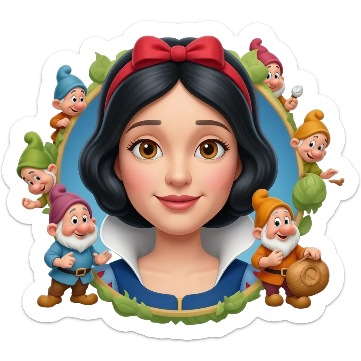Snow White and the Seven Dwarfs sticker