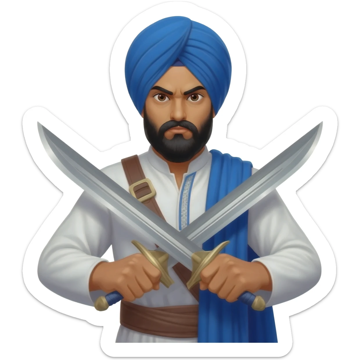 Nihang singh sikh powering aggressive look sticker