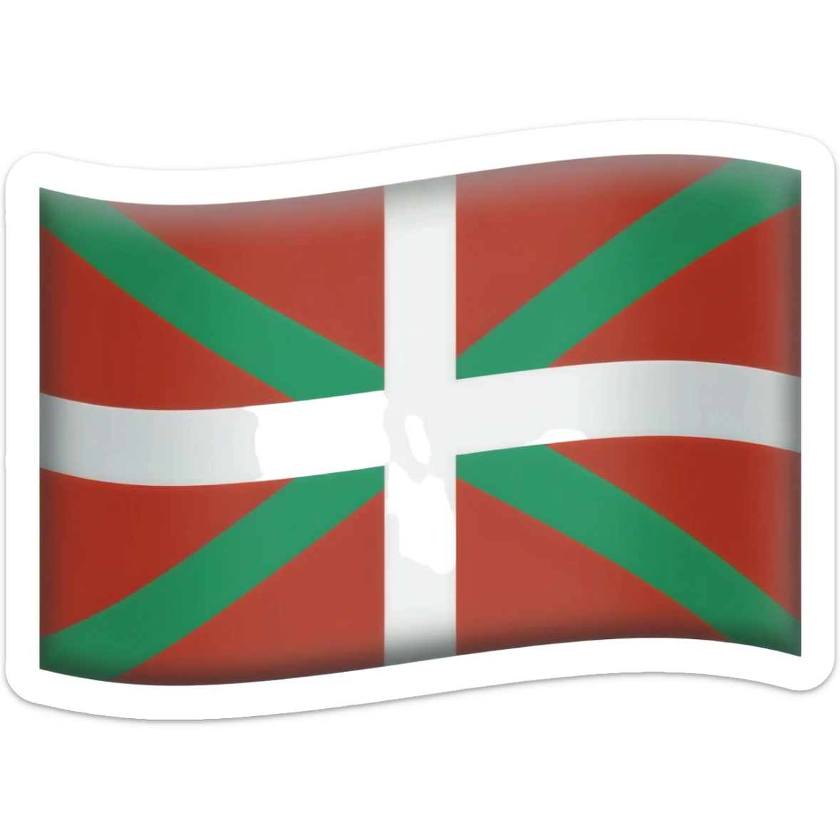 Create a emoji flag of basque country sticker