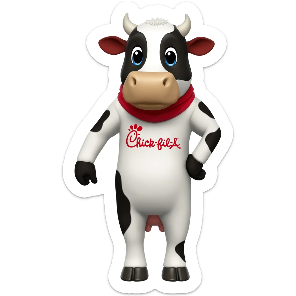 Chick-fil-A cow sticker