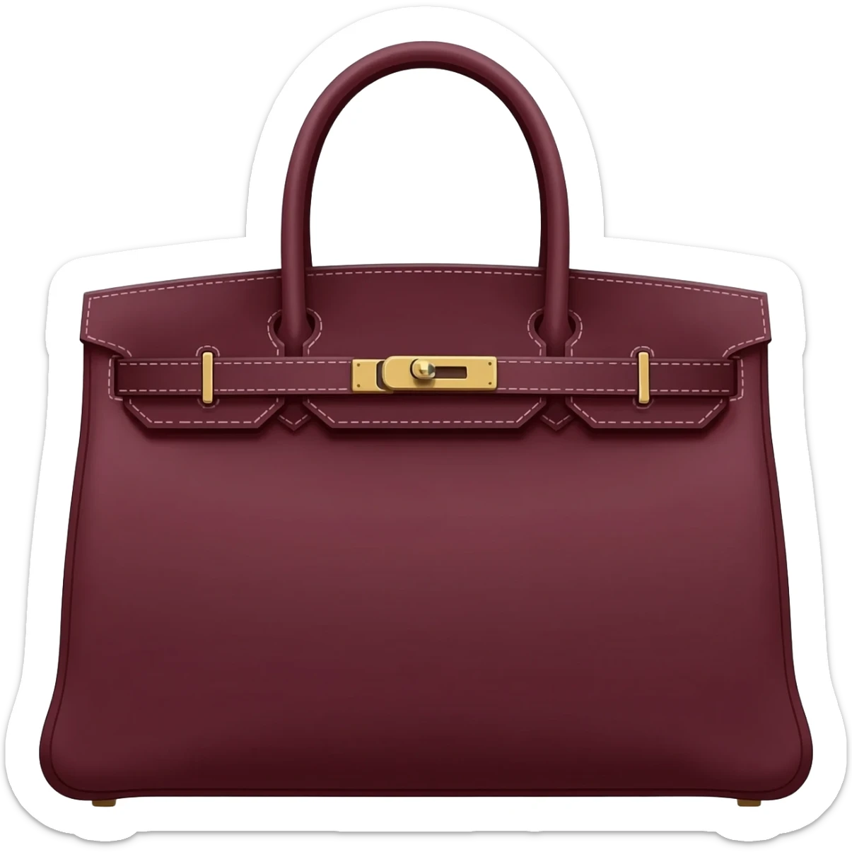 maroon matte kelly hermes bag sticker