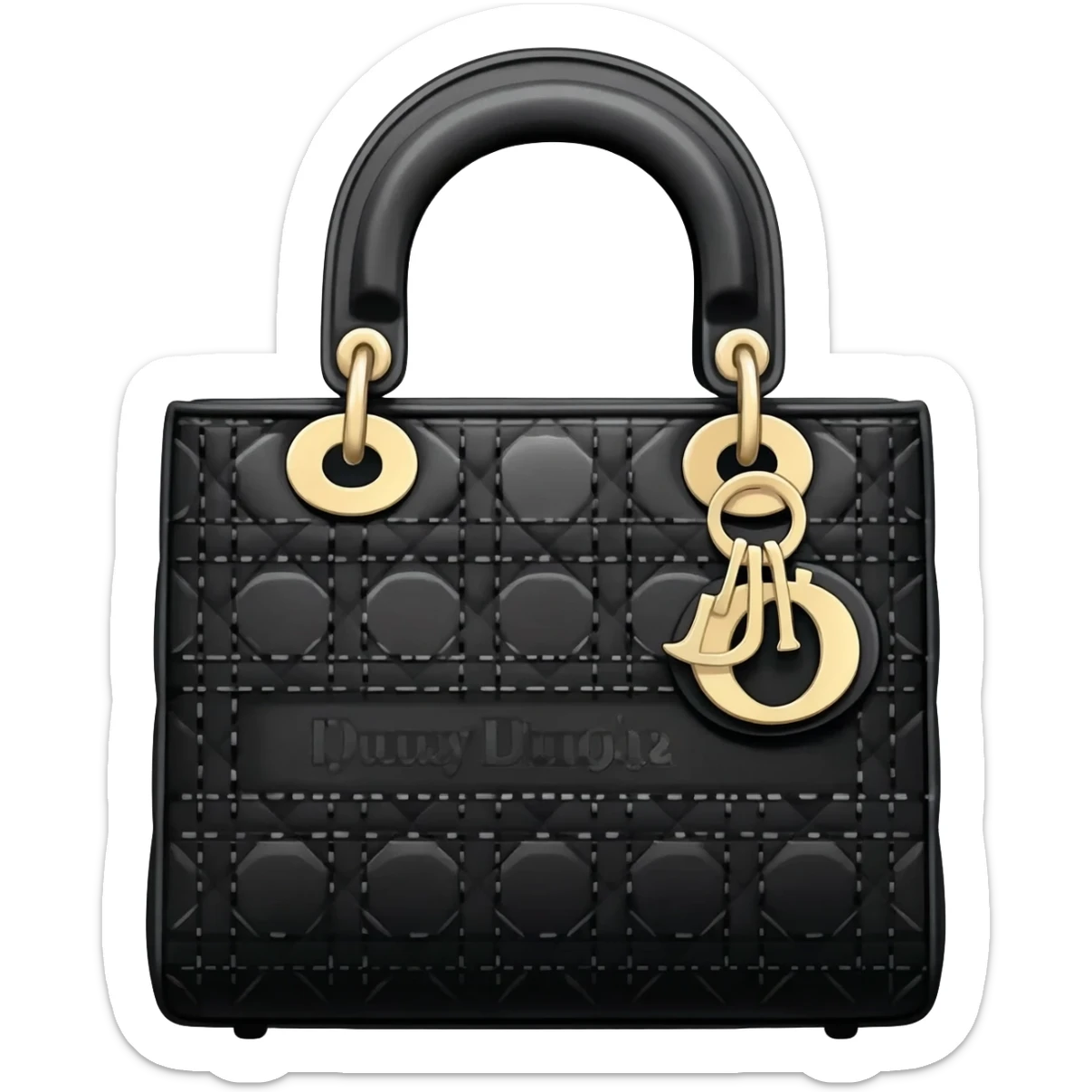 black color lady dior bag sticker