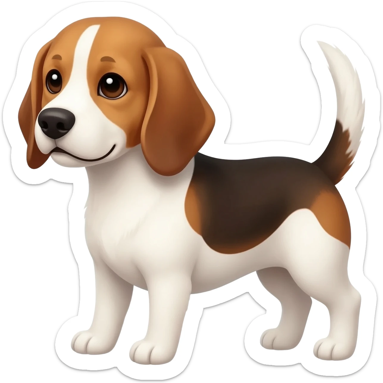 Beagle dog sticker