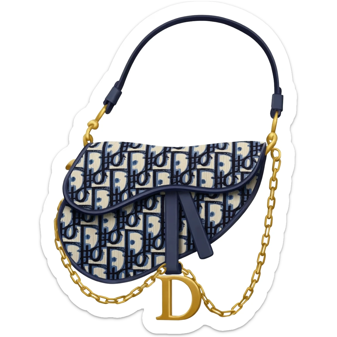 dior saddle bag sticker