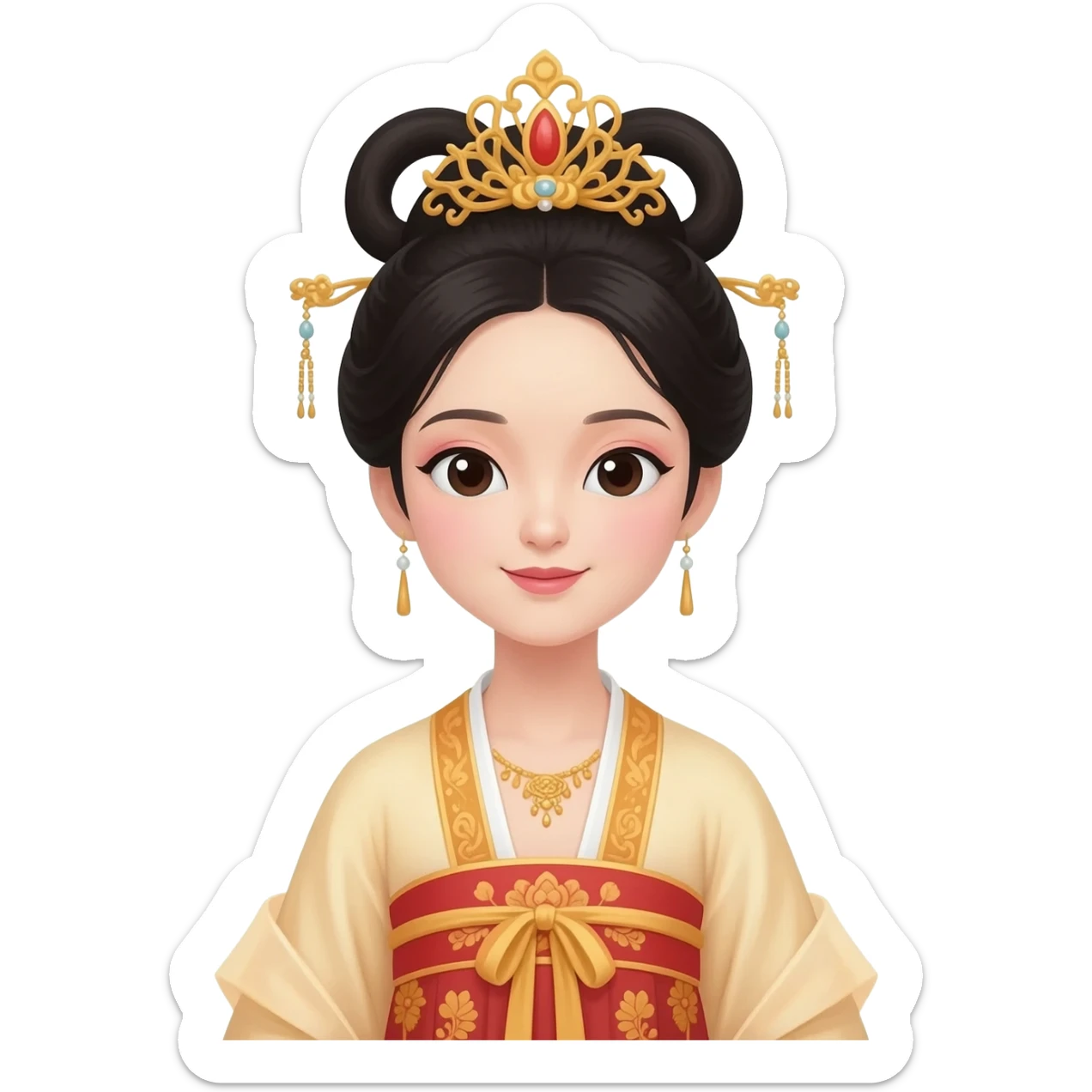 Chinese princess sticker