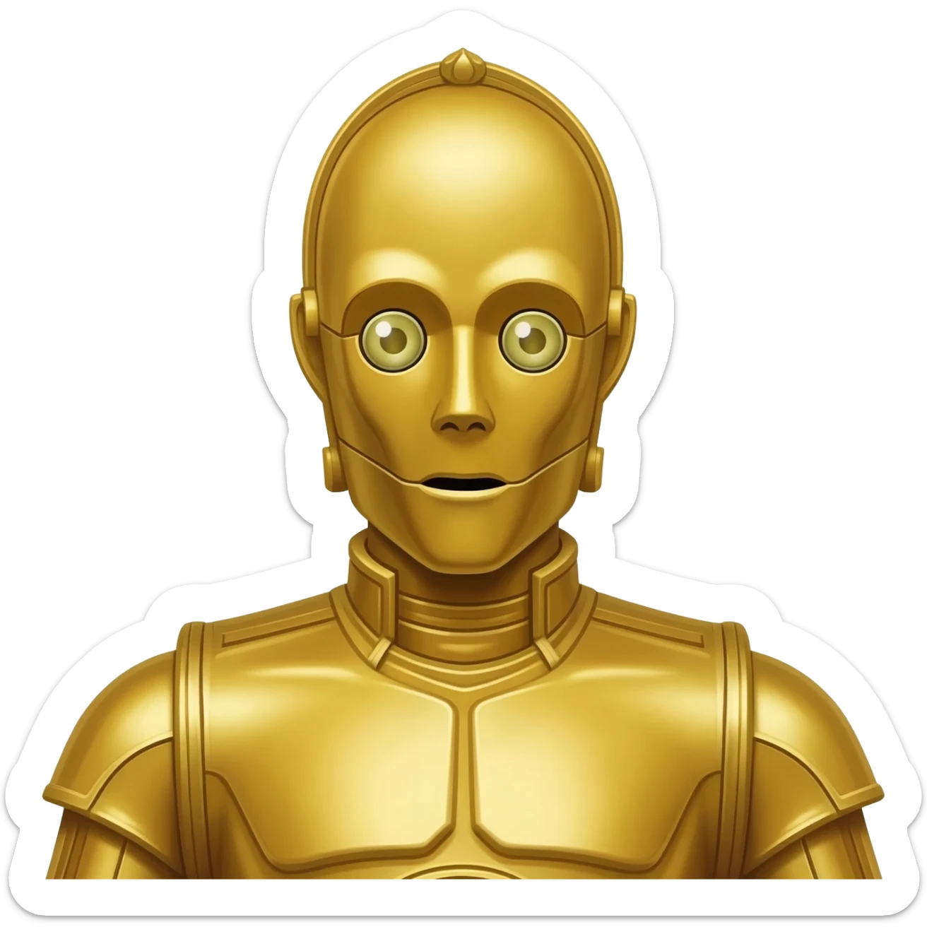 star wars and c3p0 sticker