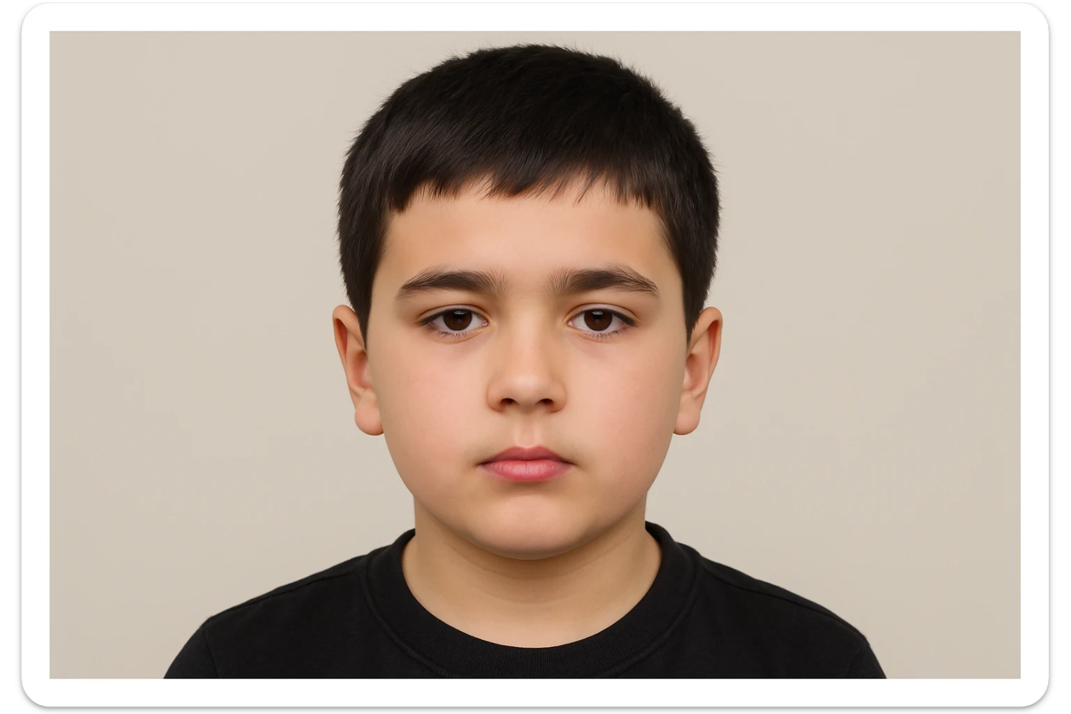 SHu odamning 10 11 yoshligini tasvirlab ber orqa fonda hech narsa bo'lmasin sticker